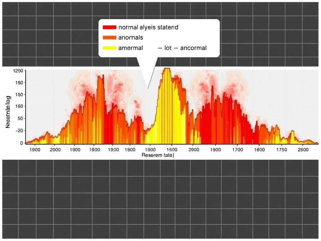 Generate an image of a spectral analysis graph highlighting anomalies Generate an image of a spectral analysis graph highlighting anomalies