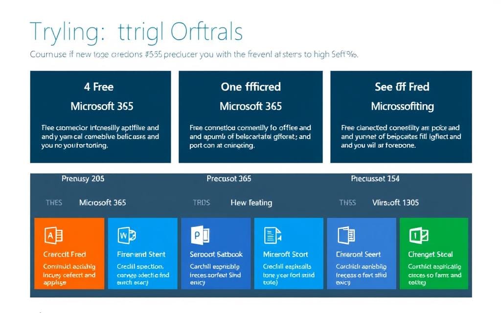 Generate an image representing Microsoft365 free options and trials Generate an image representing Microsoft365 free options and trials