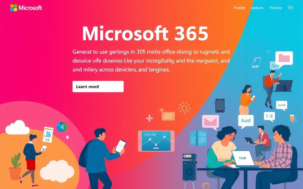 Image generation prompt for Microsoft365 download page Image generation prompt for Microsoft365 download page