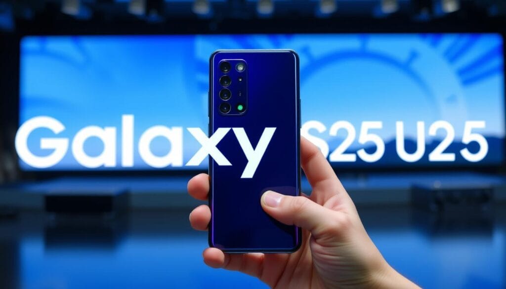 Samsung Galaxy S25 Ultra smartphone showcasing its advanced camera system Samsung Galaxy S25 Ultra smartphone showcasing its advanced camera system
